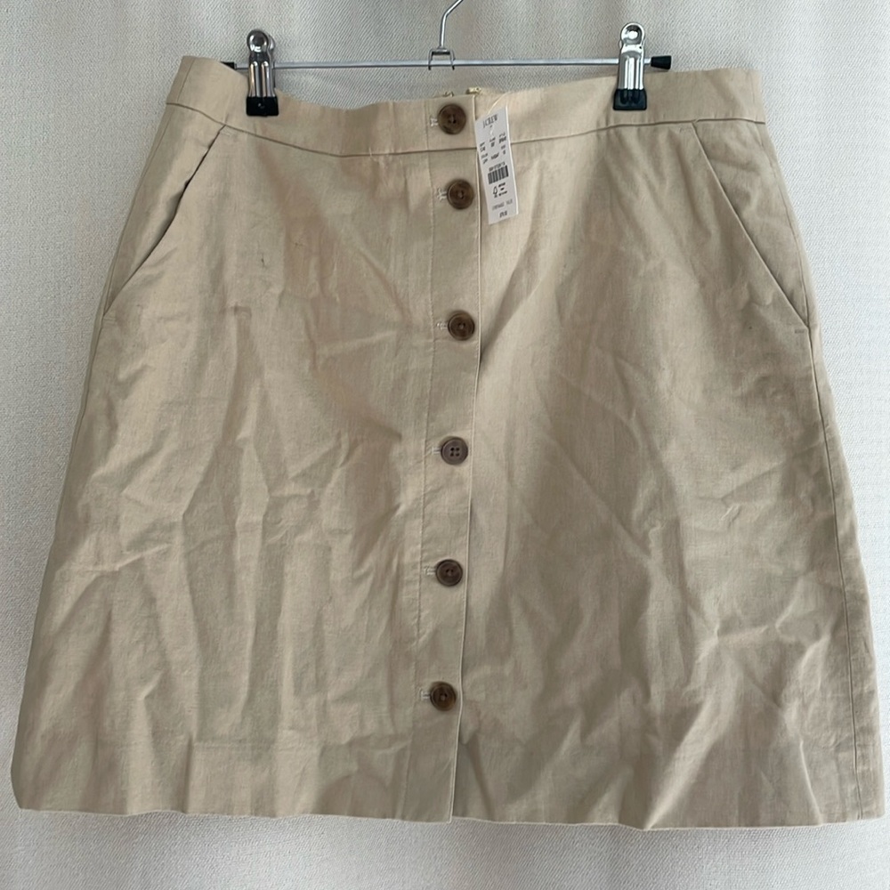 J Crew linen pencil skirt